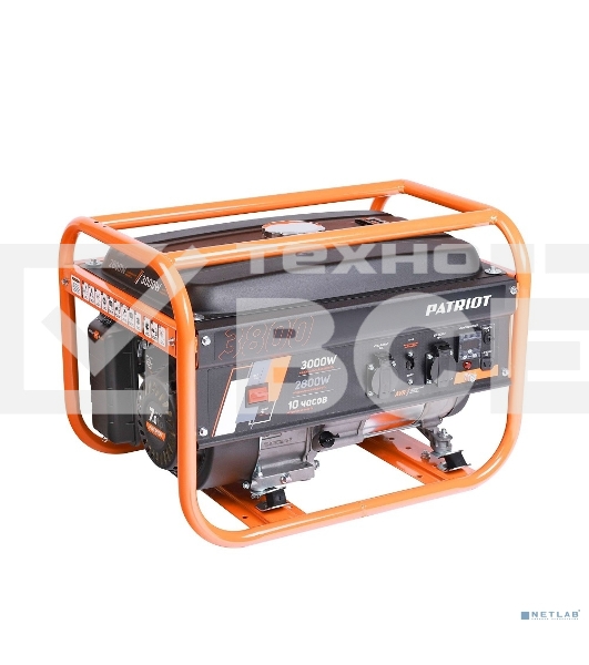 Электрогенератор бензиновый Patriot GRS 3800, 3 кВт, 62 дБ, 40 кг