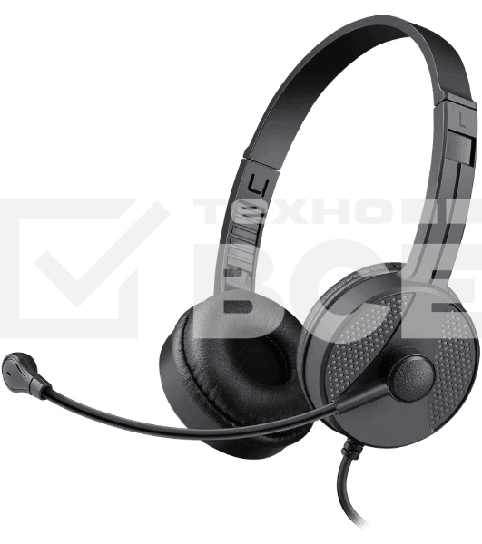 Гарнитура проводная Defender Tune 160 (черный, провод 1.8 м) (63164)