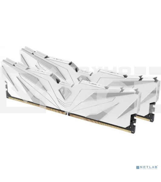 Оперативная память NETAC, DDR4, 16GB (2x8GB), 3200MHz, CL16, DIMM, с радиаторами, белый