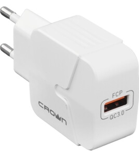 Сетевое зарядное устройство универсальное Crown Micro CMWC-3030F белый