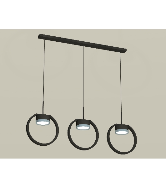 Светильник Ambrella light XB9107102/3 SBK/PPH черный песок/графит полированный GX53 (C9107, N8133)