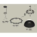 Светильник Ambrella light XR92051701/9 SBK/FR черный песок/белый матовый GX53 (A9205, C9242, N8141), фото3