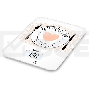 Весы кухонные Beurer KS19 Love макс.вес:5кг рисунок