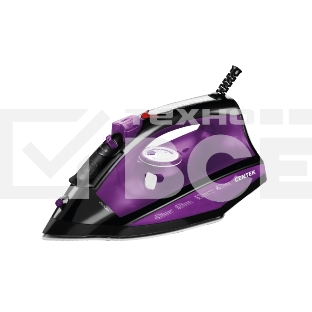 Утюг Centek CT-2355 VIOLET 2500Вт, керамическ подошва, 270мл, паровой удар, самоочистка, капля-стоп
