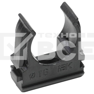 Держатель с защёлкой CF16 IEK черный CTA10D-CF16-K02-100