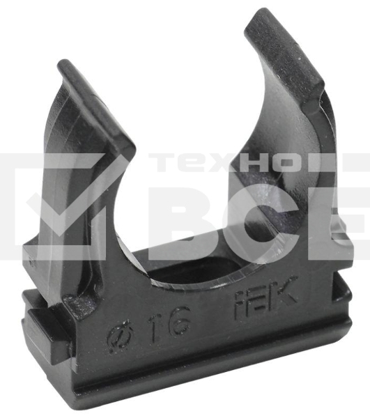 Держатель с защёлкой CF16 IEK черный CTA10D-CF16-K02-100