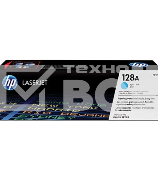 Картридж лазерный HP CE321A 128A голубой для CLJ Pro CM1415FN/CM1415FNW/CP1525N/CP1525NW 1300 стр.