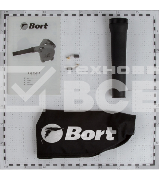 Воздуходувка Bort BSS-900-R 900Вт пит.:от сети синий