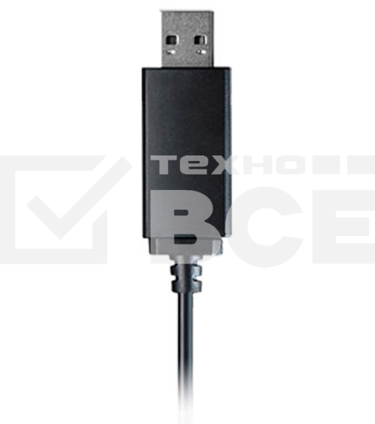 Наушники с микрофоном A4Tech HU-11 черный 2м накладные USB оголовье