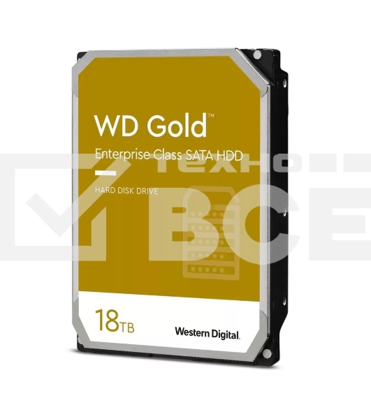 Жесткий диск Western Digital SATA 18TB 7200RPM 6GB/S 512MB GOLD WD181KRYZ