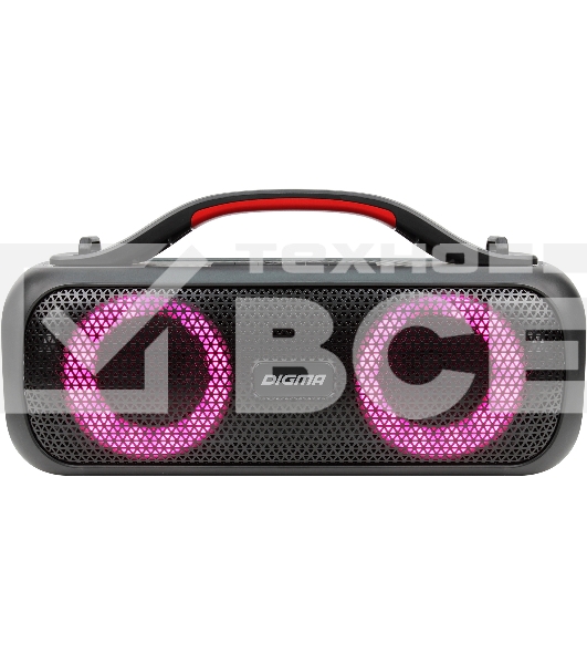 Колонка портатитвная Digma D-PS1531 черный/черный 40W 2.0 BT 10м 3000mAh (SP1531B)
