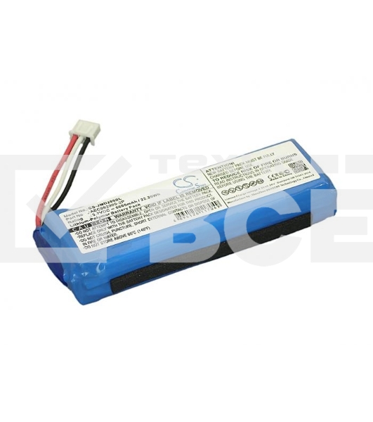 Аккумуляторная батарея CameronSino CS-JMD200SL для JBL Charge  3.7V  6000mAh  22.20Wh