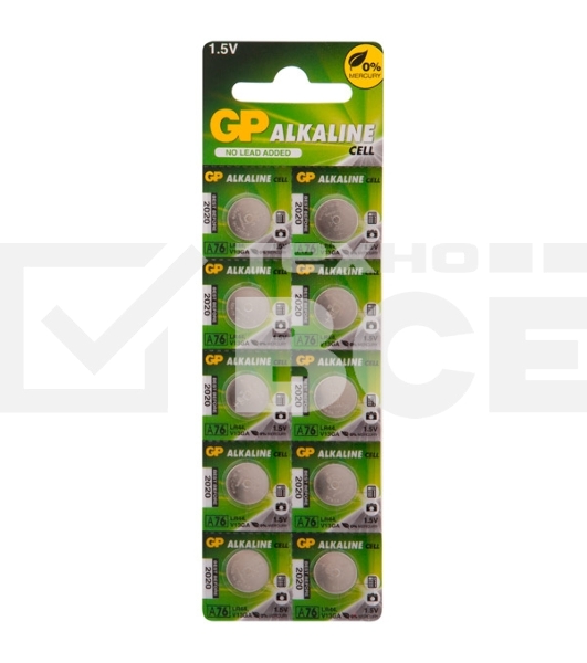 Батарейка GP A76-B/(2)C10 (10 шт. в уп-ке)