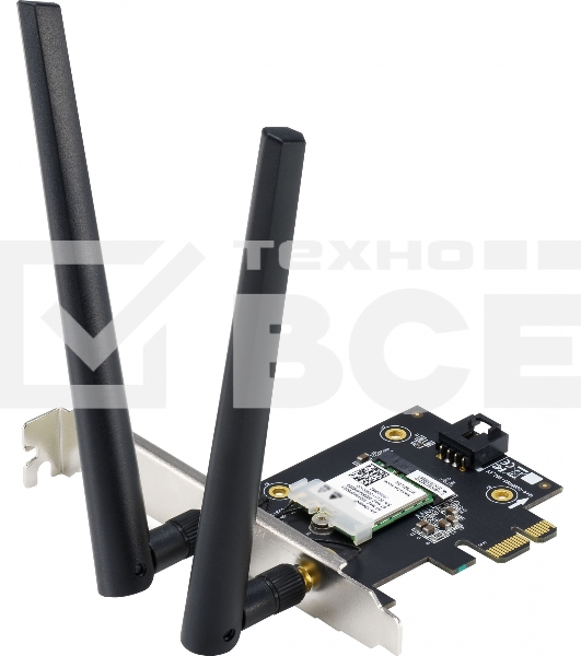 Сетевой адаптер ASUS PCE-AX1800 WIFI 802.11ax, 2402 + 574Mbpsб PCI-E Adapter, 2 антенны; 90IG07A0-MO0B00