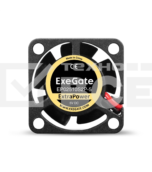 Вентилятор для корпуса ExeGate ExtraPower EP02510S2P-5 черный, 25 мм, 12000 об/мин, 26 дБ, 2 pin