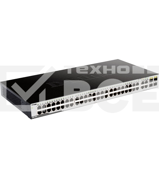 Коммутатор DGS-1052/A3A Unmanaged Switch 48x1000Base-T, 4xCombo 1000Base-T/SFP, Surge 1KV, metal case