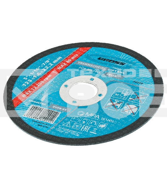 Круг отрезной по металлу Gross 74370 125 х 1,6 х 22,2 мм