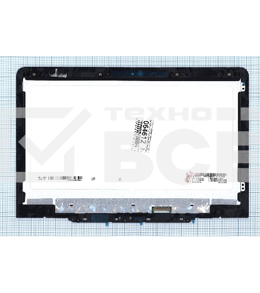 Модуль (матрица + тачскрин) для Lenovo Yoga N23 черный c рамкой