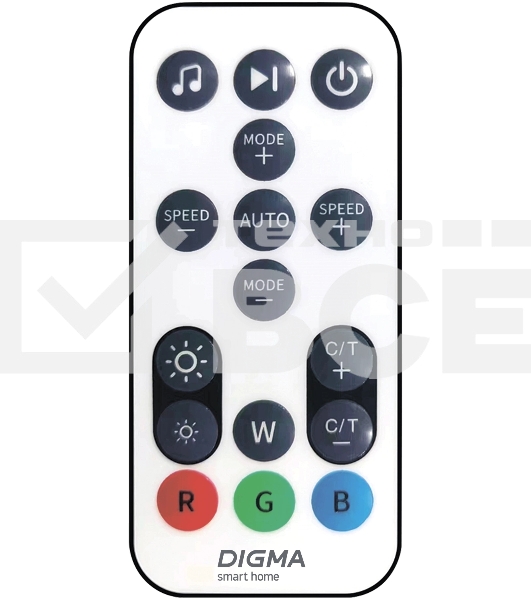 Умный светильник Digma FloorLight FL11 напол. черный (FL11)