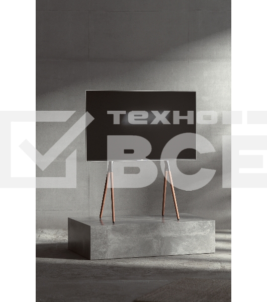 Подставка для телевизора Cactus CS-ST1247BKWN черный/орех 49