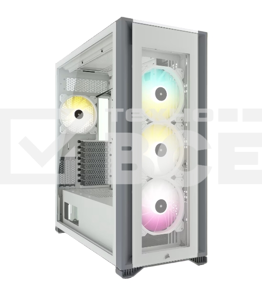 Компьютерный корпус Corsair iCUE 7000X RGb CC-9011227-WW Full-Tower ATX, белый, Tempered Glass (639459)