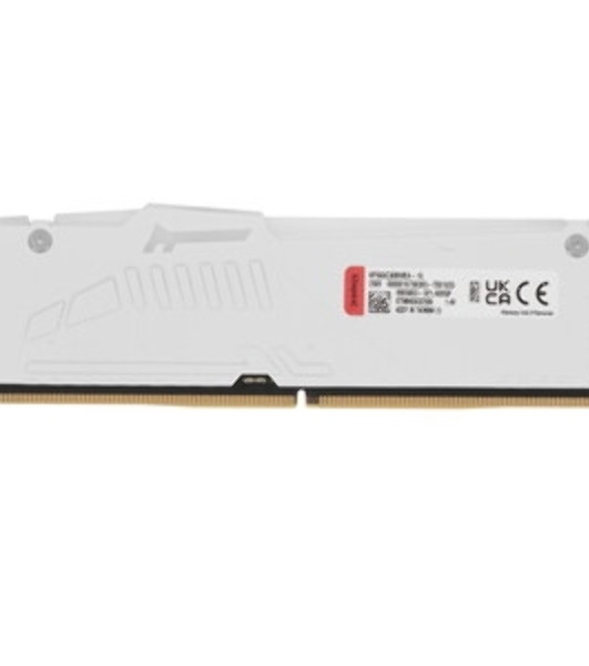 Оперативная память Kingston Fury Beast, DDR5, 16Gb (1x16 GB), 6000 MHz, CL30, радиатор, RGB, белый