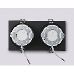 Светильник Ambrella light TN52344/2 SBK/GBK черный песок/черный глянец GX53 max 12W 220*115*25, фото4