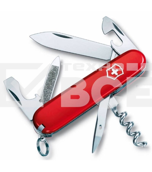 Нож перочинный Victorinox Sportsman (0.3803) 84мм 13 функций красный карт.коробка
