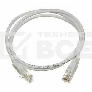 Кабель Патч-корд Lanmaster UTP LAN-PC45/U5E-0.5-GY вилка RJ-45-вилка RJ-45 кат.5е 0.5м серый LSZH