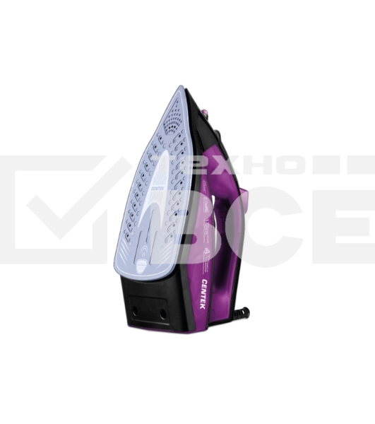 Утюг Centek CT-2355 VIOLET 2500Вт, керамическ подошва, 270мл, паровой удар, самоочистка, капля-стоп