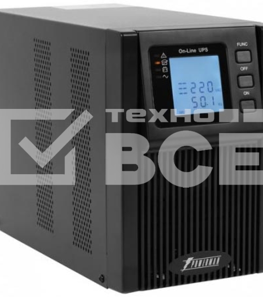 Источник бесперебойного питания Powerman Online 3000 Plus Black external battery pack (not included)(БЕЗ БАТАРЕИ)