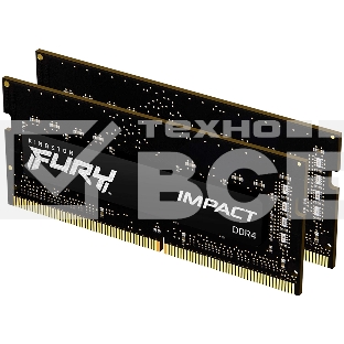 Оперативная память Kingston Fury Impact, DDR4, 16GB (2x8GB), 3200MHz, CL20, SO-DIMM