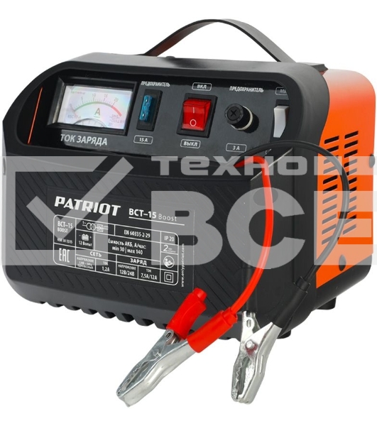 Устройство пуско-зарядное PATRIOT BCT-15 Boost (650301515) 12В