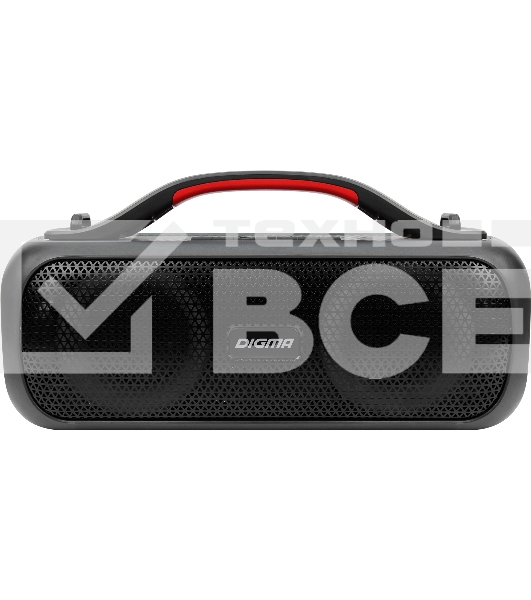 Колонка портатитвная Digma D-PS1531 черный/черный 40W 2.0 BT 10м 3000mAh (SP1531B)