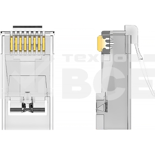 Коннектор Vention RJ45 (8p8c), UTP, cat. 6A, под витую пару (10шт.)