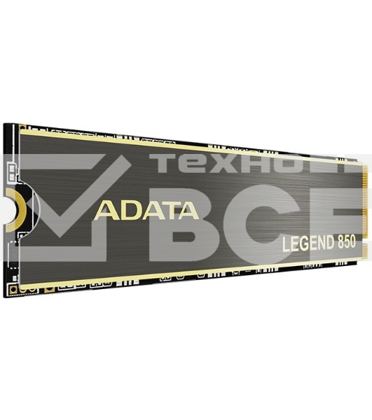 Накопитель SSD ADATA LEGEND 850, 1Tb, PCIe 4.0 x4, M.2 2280, NVMe, R/W 5000/4500, с радиатором