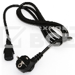 Кабель питания компьютера Hyperline PWC-IEC13-SHM-10-BK (Shucko+C13) (3x1.00), 10A, угловая вилка, 10 м , фото 1