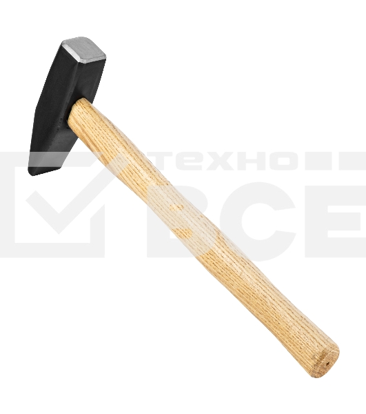 Молоток слесарный Sparta 800 г, квадратный боек, деревянная рукоятка