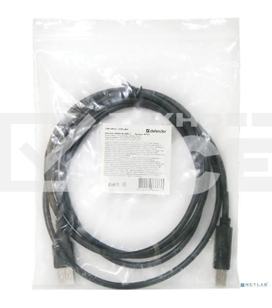 Кабель USB Defender USB04-10 USB2.0 AM-BM, 3.0м