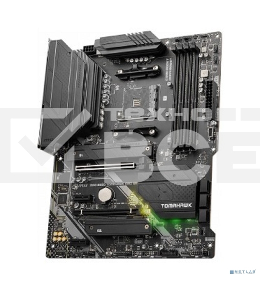 Материнская плата MSI MAG B550 TOMAHAWK MAX WIFI, AM4, AMD B550, 4xDDR4, 6xSATA, 2xM.2, 1xPCI-E 4.0 x16, 1xPCI-E 3.0 x4, 2xPCI-E x1, 1xHDMI, 1xDP, 1x 2.5Gb LAN, 2xUSB-A 2.0, 2xUSB-A 3.2 Gen 1, 1xUSB-A 3.2 Gen 2, 1xUSB-C 3.2 Gen 2, 5x3.5 мм, 7.1, ATX