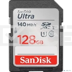Флеш карта SD 128GB SanDisk SDXC Class 10 UHS-I Ultra 140MB/s, фото3
