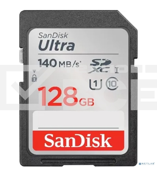 Флеш карта SD 128GB SanDisk SDXC Class 10 UHS-I Ultra 140MB/s
