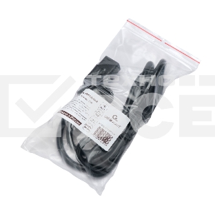 Кабель питания Cablexpert Россия PC-S22-C19-2.5-1.5M, Schuko-C19, 3x2.5мм2, 16A, с заземлением, медь, 1.5м, черный, пакет