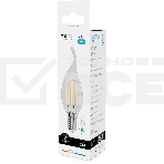 Лампа филам. Gauss Filament 12Вт цок.:E14 свеча св.свеч.бел.нейт. (упак.:10шт) (42122), фото3