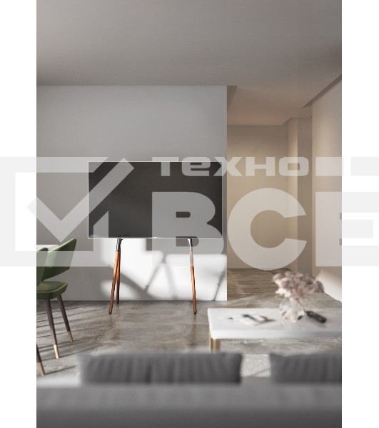 Подставка для телевизора Cactus CS-ST1247BKWN черный/орех 49