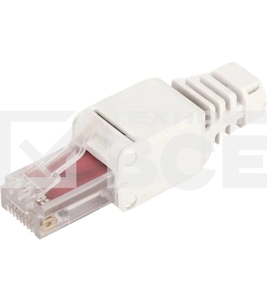 Коннектор Lanmaster LAN-TMP-S6A полевой RJ45 кат.6A STP бел. (упак.:1шт)