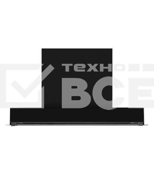 Встраиваемая вытяжка Kuppersberg NANCY S 60 Black 60 см, таймер, дисплей, производительность 850 м3/ч, 5 скоростей, турбо режим, механическое кнопочное управление, дисплей, уровень шума 42дБ, High-Tech, LED освещение, цвет черный