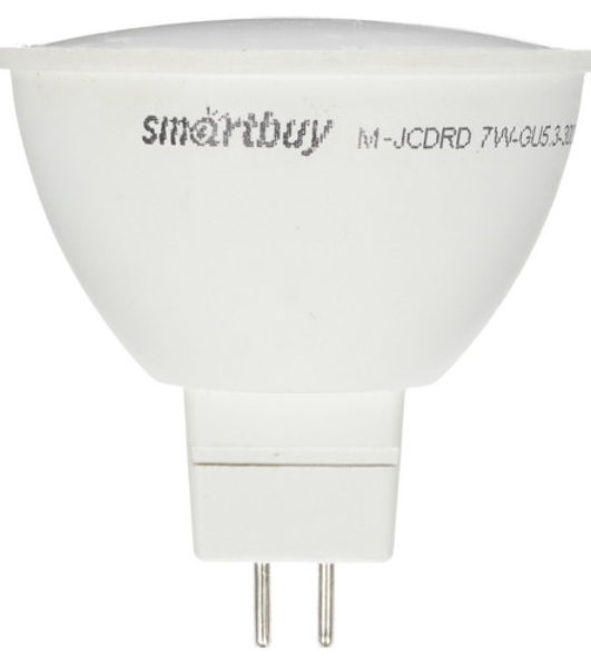 Лампа светодиодная диммер Smartbuy-Gu5D_3-07W/3000