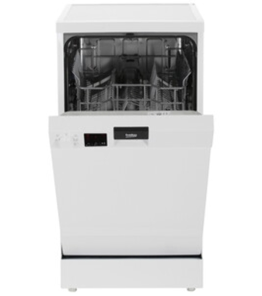 Посудомоечная машина Beko DVS050R01W, белый, 44.8 см, 10 компл., сушка конденсационная, 49 дБ, класс A