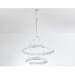 Подвесной светодиодный светильник Ambrella light FL5884/2 WH белый 45W 3000K/4200K/6400K D600/400*1200 (без ПДУ), фото5